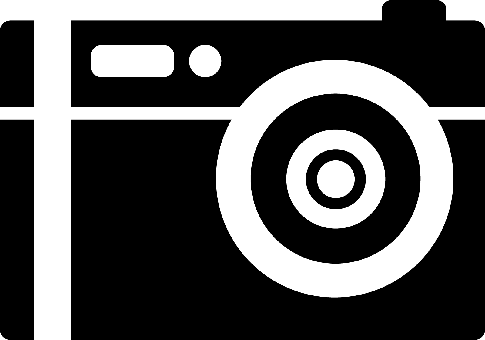 a black and white photo camera