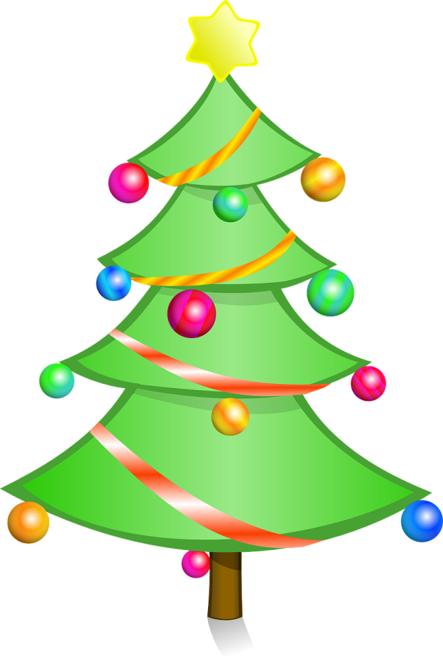 a christmas tree with ornaments on it