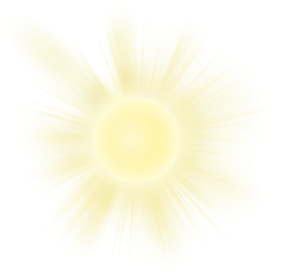 a bright yellow sun on a white background