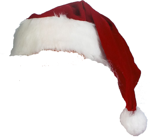 red and white santa hat