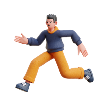 a toy is running on a white background