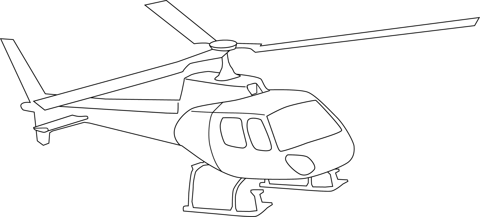 how to draw a helicopter