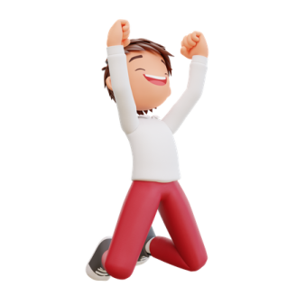 a person with their arms up in the air