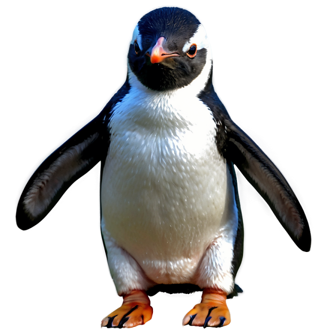 a black and white penguin