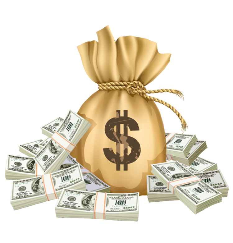 a bag full of money