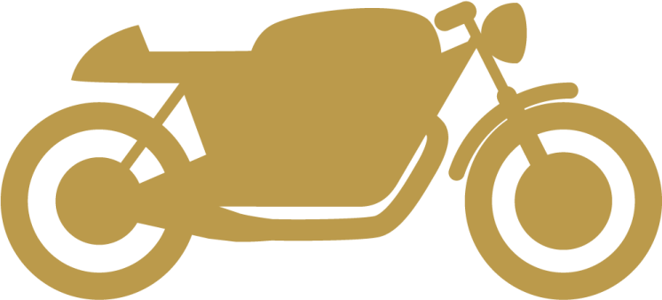 a brown motorcycle on a white background