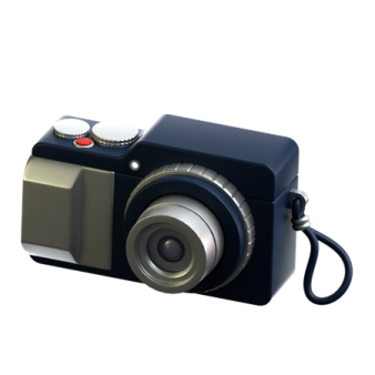 a digital camera on a white background