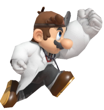 a cartoon character in a suit and tie running