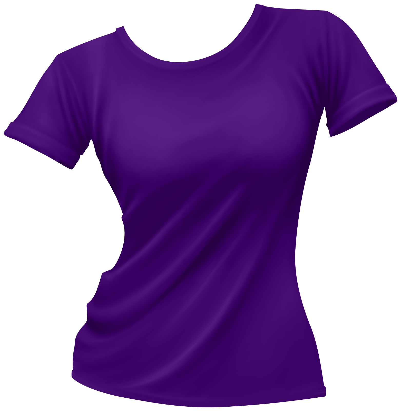 a purple t - shirt on a white background