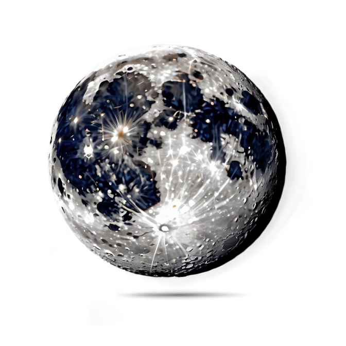 a crystal ball on a white background