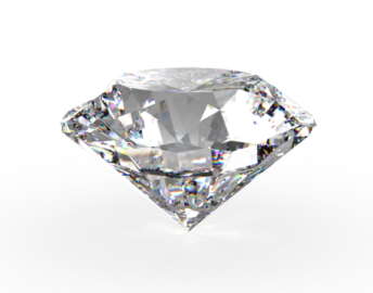 a diamond on a white background