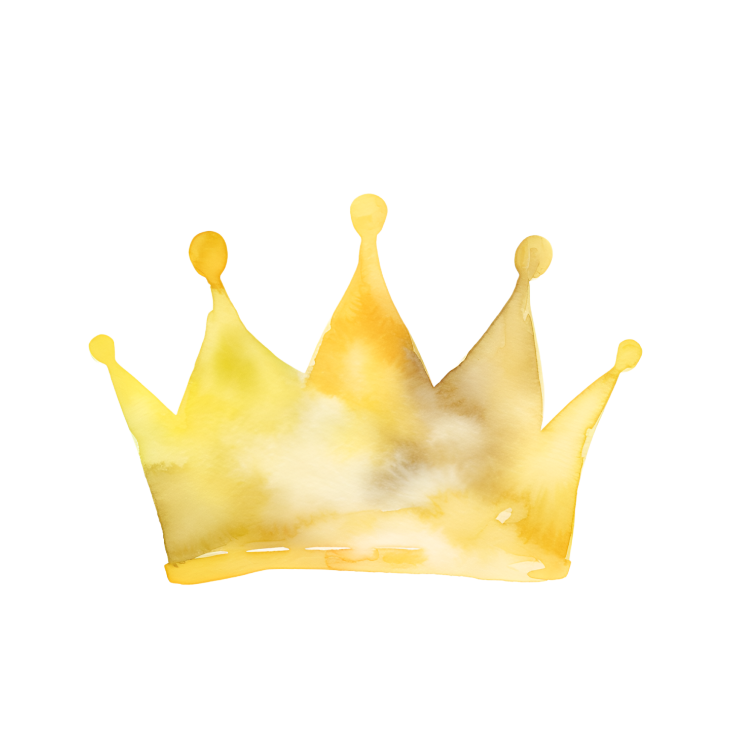 a watercolor drawing of a crown
