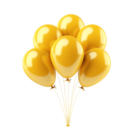 a bunch of balloons on a white background