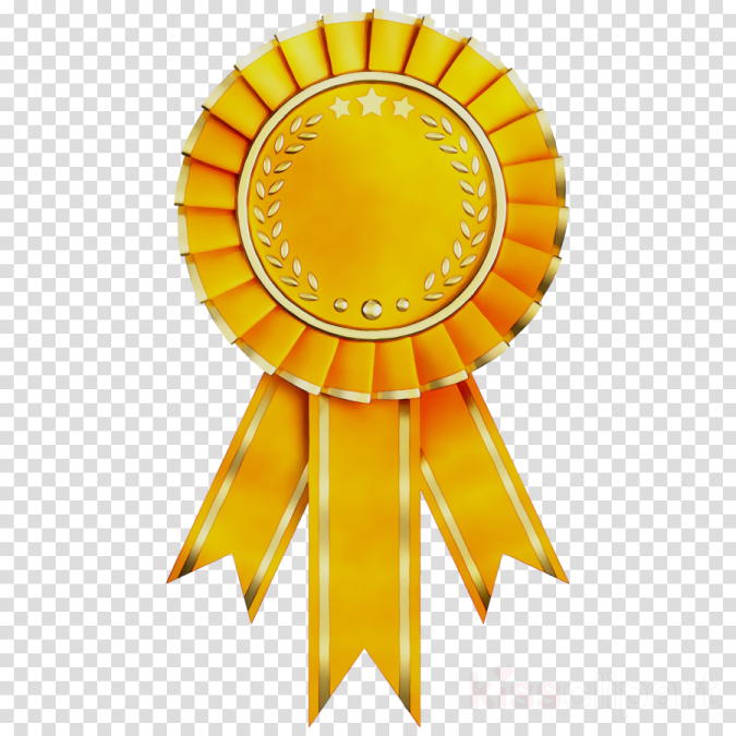a gold medal on a transparent background