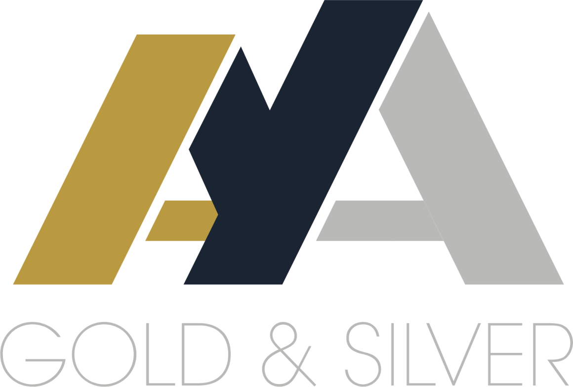 the gold and silver logo