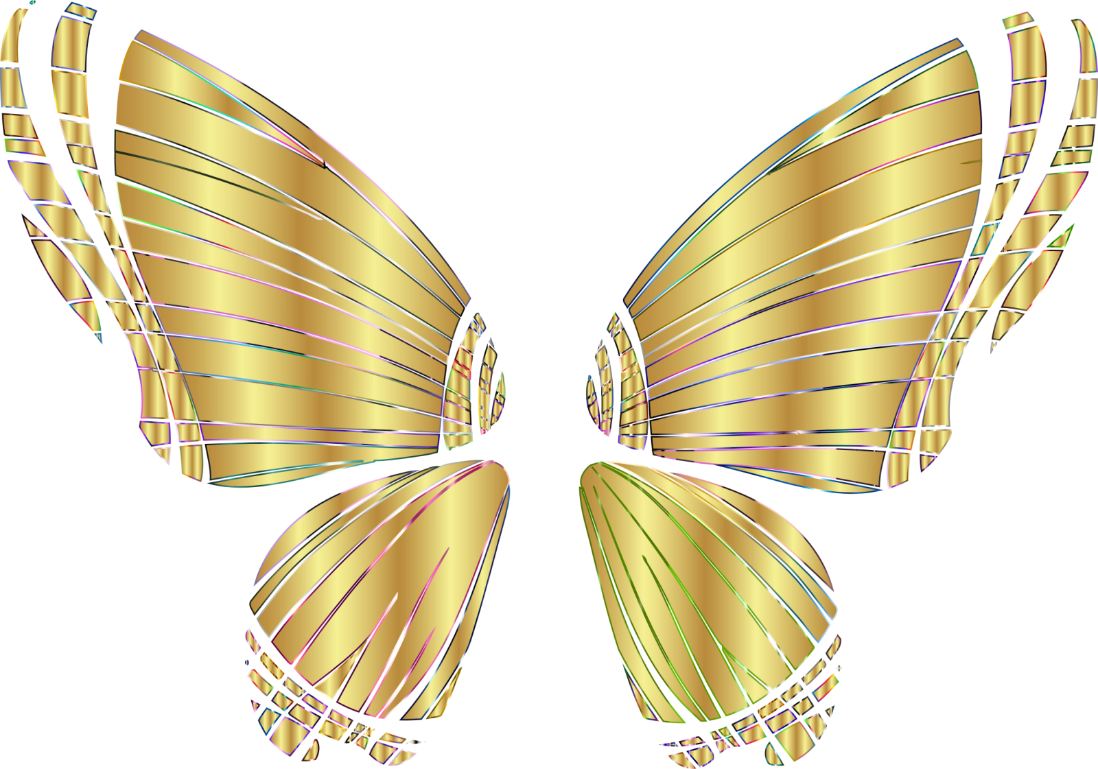 an image of a gold butterfly