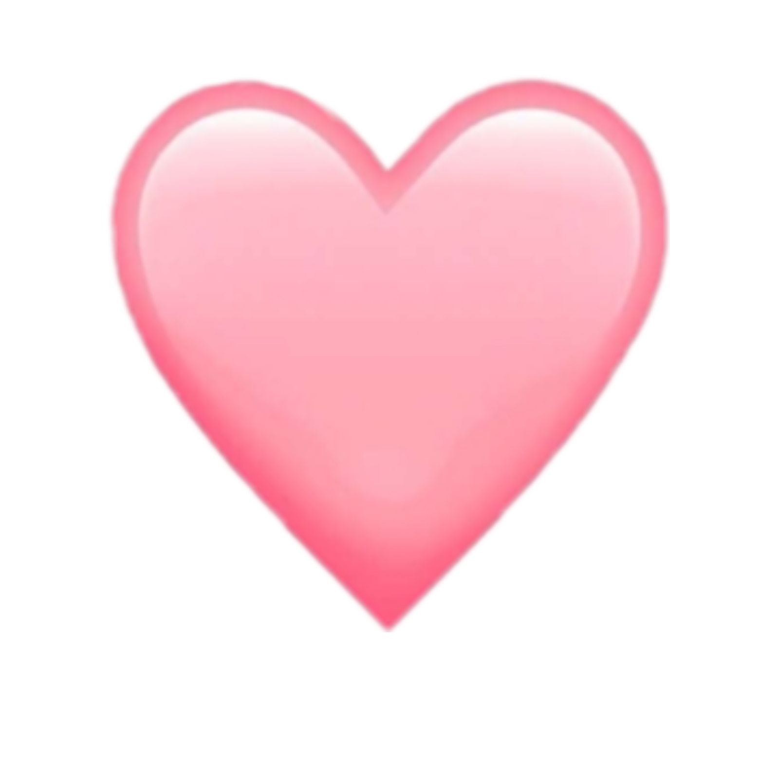 a pink heart on a white background