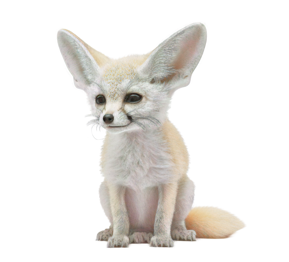 a close up of a small animal on a white background
