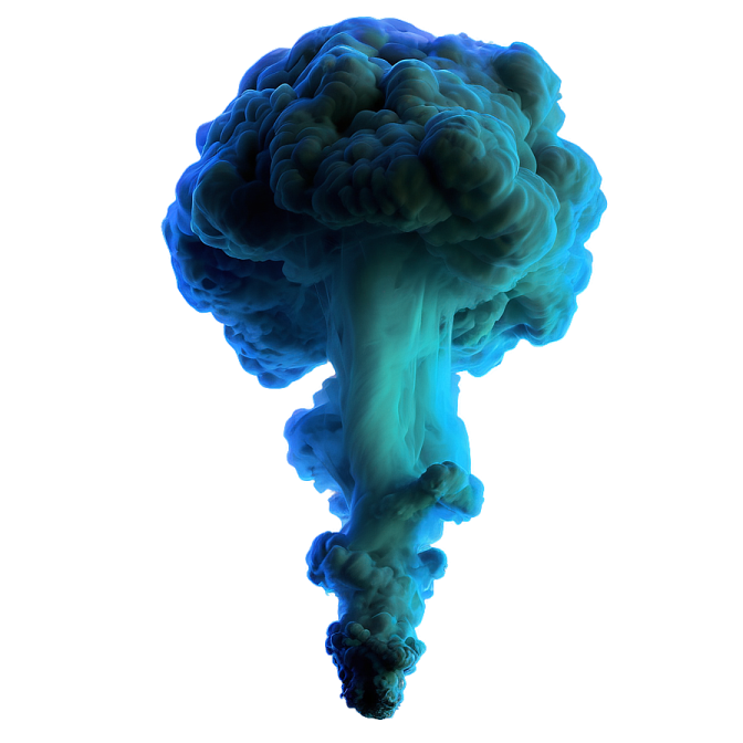 a black cloud of smoke on a white background