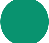 a green circle on a white background