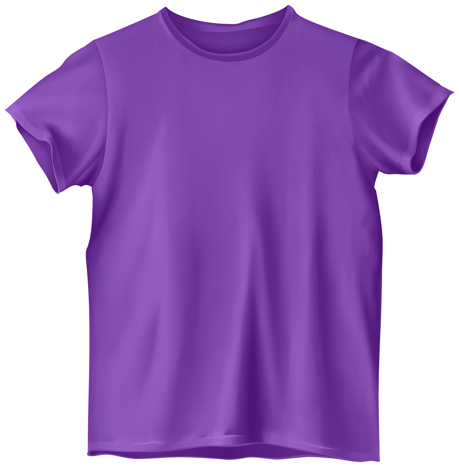 a purple t - shirt on a white background