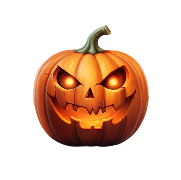 a halloween pumpkin on a white background