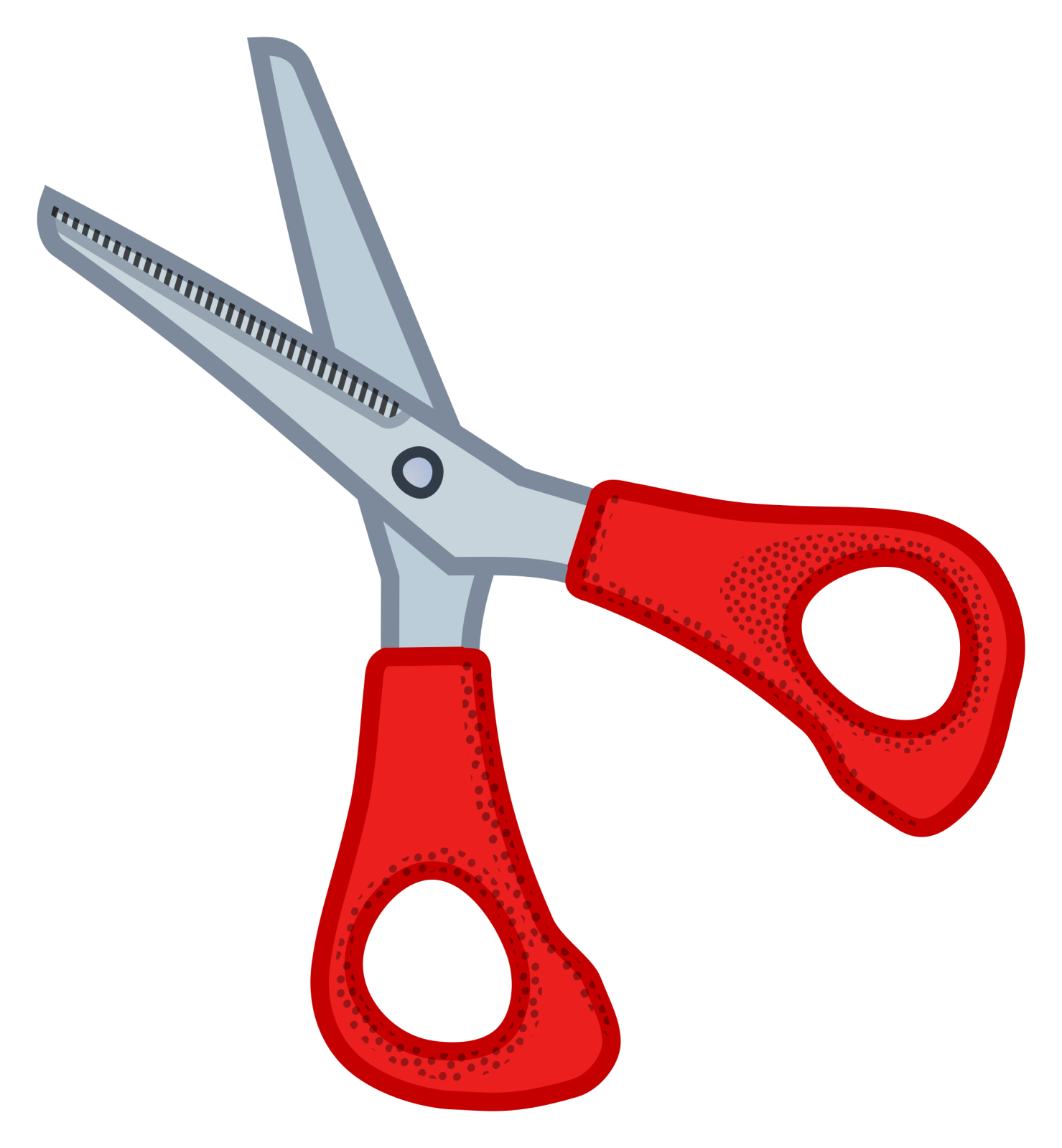 a pair of scissors on a white background