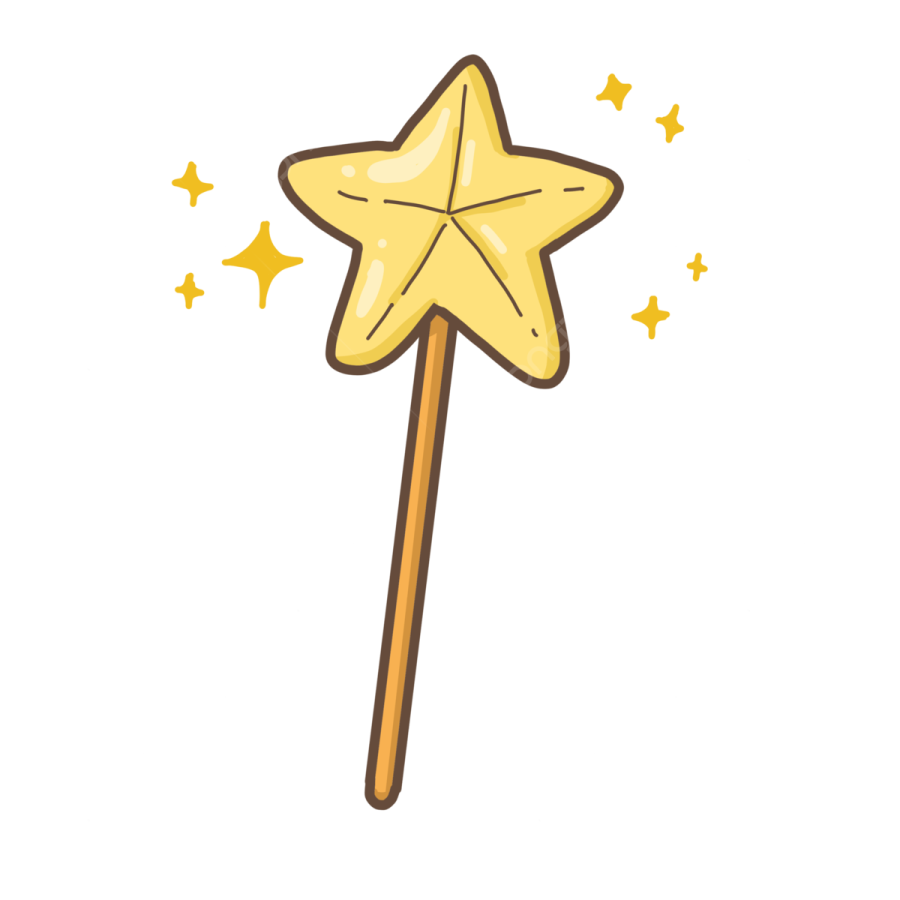 a stick with a star on it