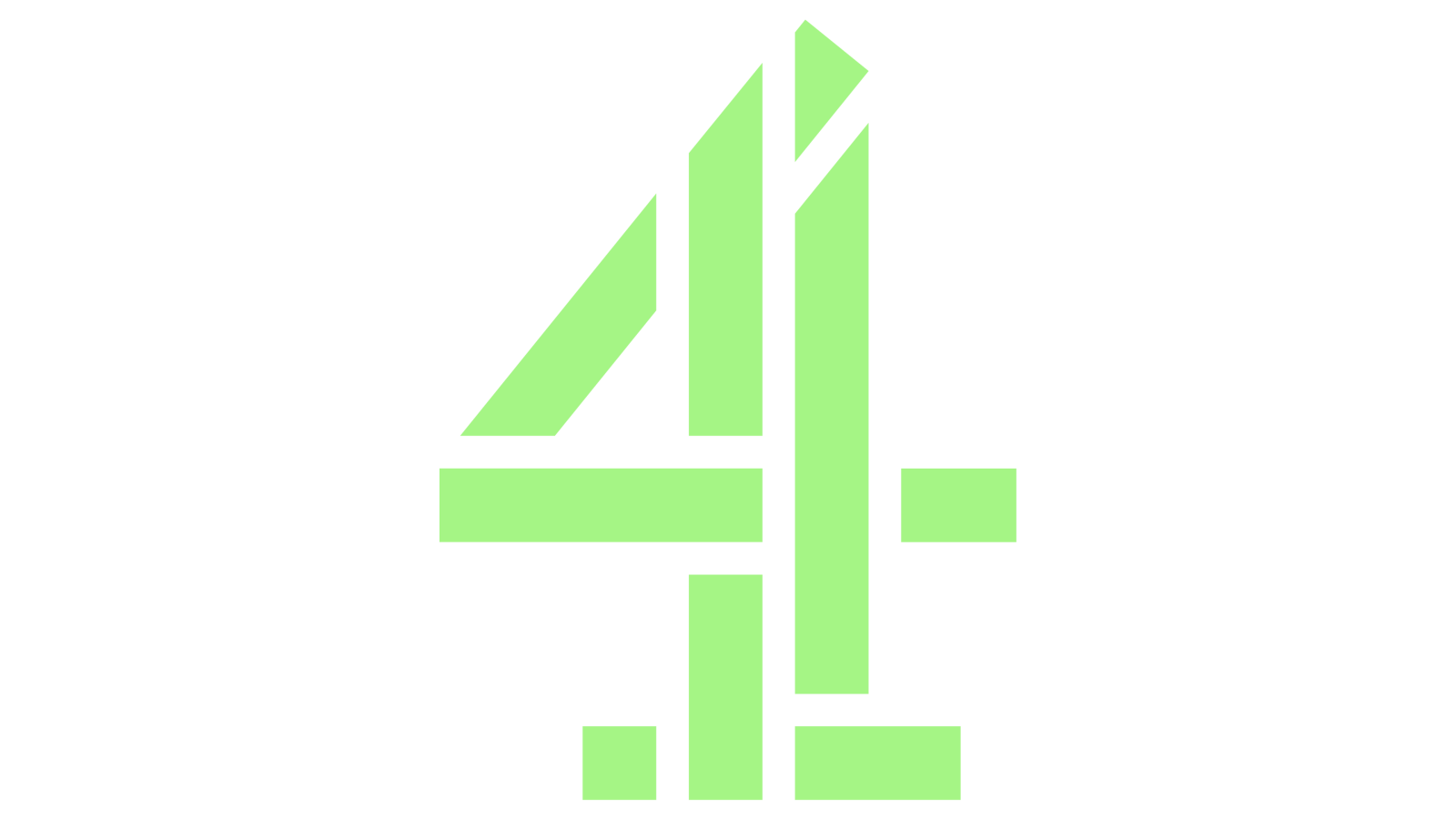 the number 4 in a white background