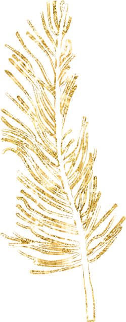 a gold leaf on a white background