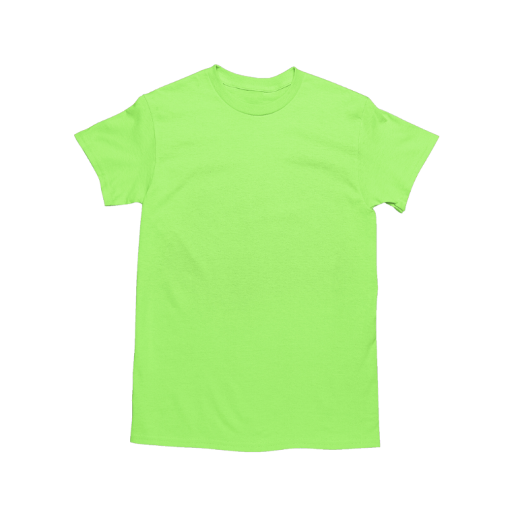 a green t - shirt on a white background