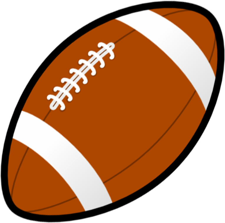a football ball on a white background