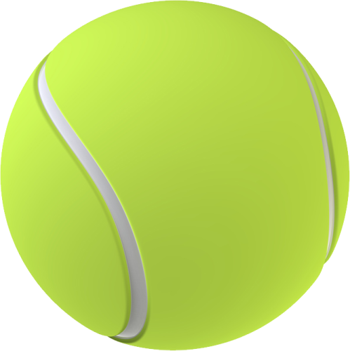 a tennis ball on a white background