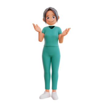 a woman in a green top and leggings