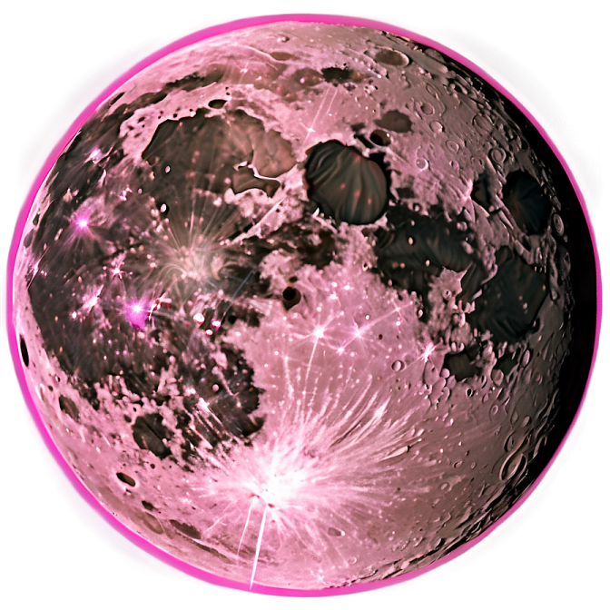 an image of the moon in pink and black