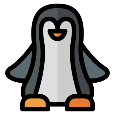 a penguin with a heart on its chest