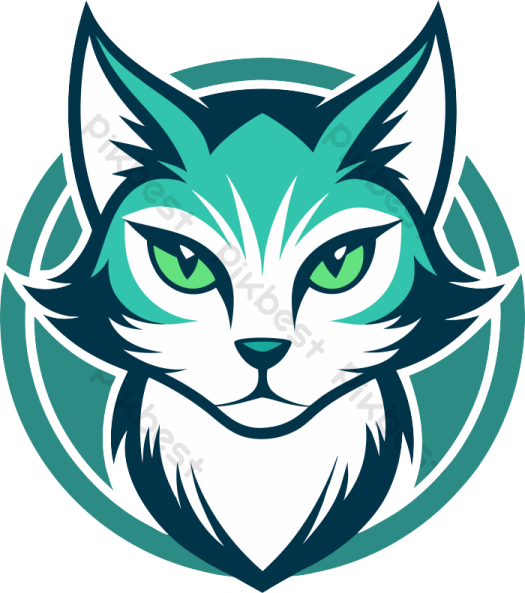 the head of a cat with green eyes