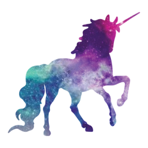 a silhouette of a unicorn on a white background