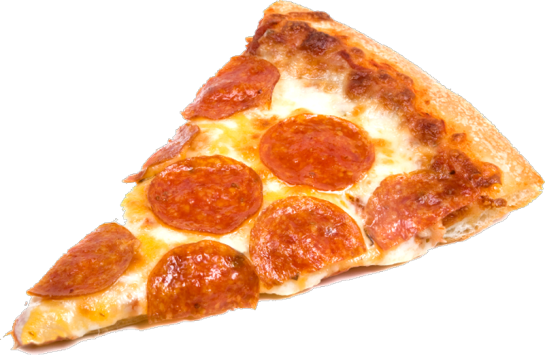 a slice of pepperonie pizza
