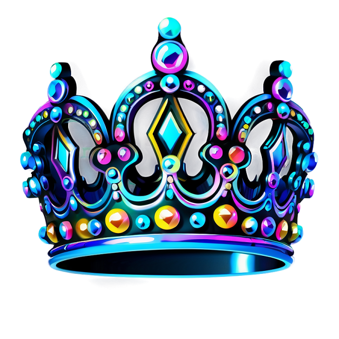 a colorful crown on a white background