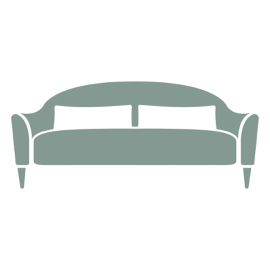 a couch with pillows on it