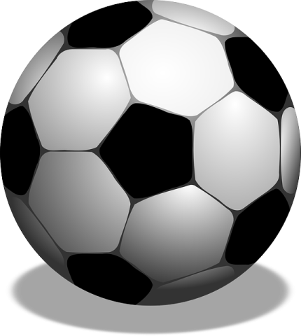 a soccer ball on a white background