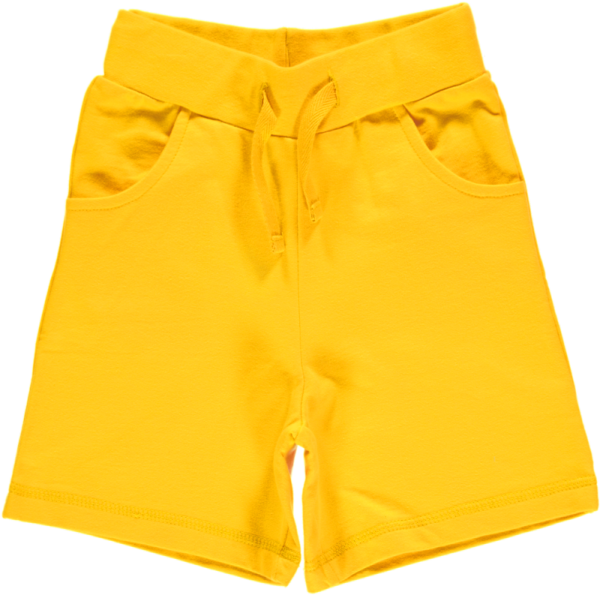a yellow shorts with a bow on the side