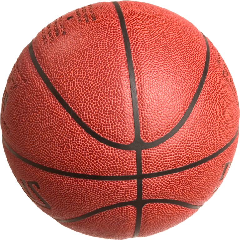 a basketball ball on a white background