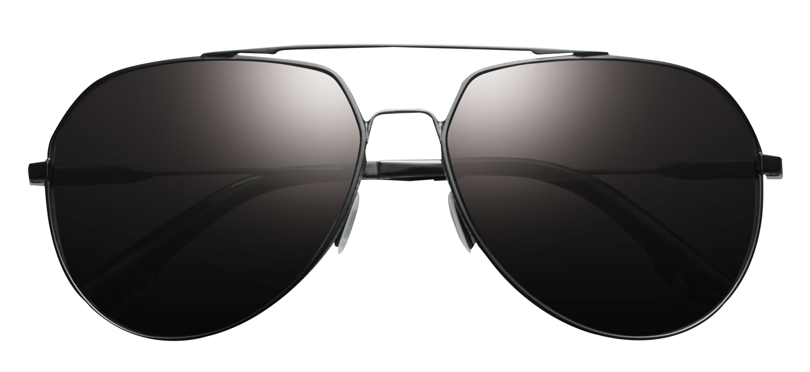 a pair of sunglasses on a white background