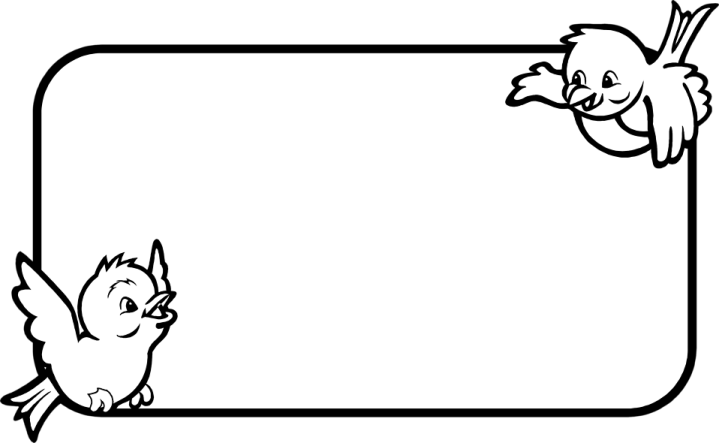 a black and white image of a bird with a blank sign