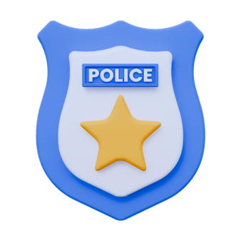 a police badge with the word police on it
