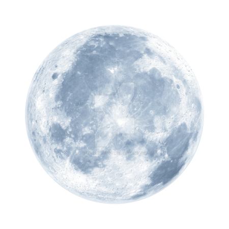 a full moon on a white background