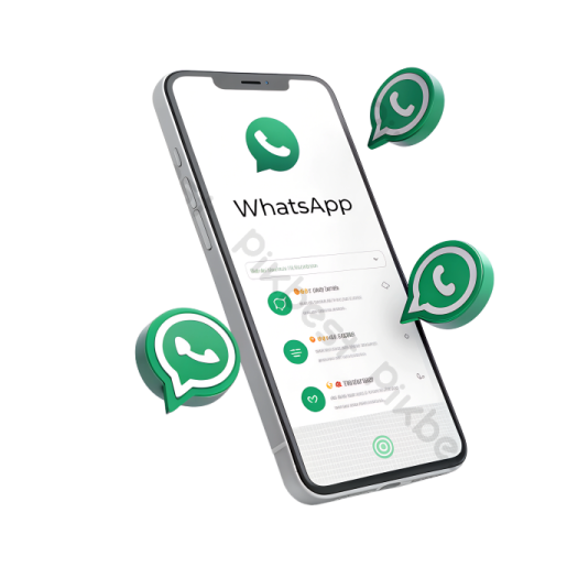 a phone with whatsap on the screen