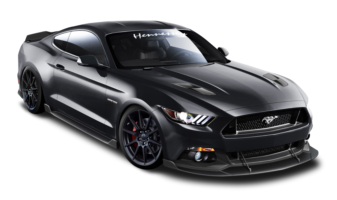 a black sports car on a white background
